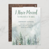 Ich habe den Rustikalwald verlegt Postkarte (Vorne/Hinten)