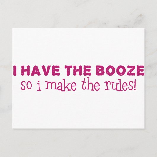 Ich habe den Schwung, ich mache die Regeln Postkarte (Vorderseite)