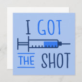 Ich habe den Shot III - geimpften Pro-Impfstoff Go Einladung (Vorne/Hinten)