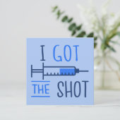 Ich habe den Shot III - geimpften Pro-Impfstoff Go Einladung (Stehend Vorderseite)