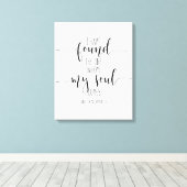 Ich habe den Solomon 3:4-Song gefunden Leinwanddruck (Insitu (Holzboden))