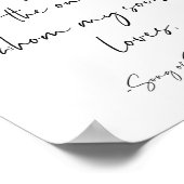 Ich habe den Solomon 3:4-Song gefunden Poster (Ecke)