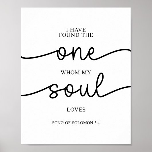 Ich habe den Solomon 3:4-Song gefunden Poster (Vorne)