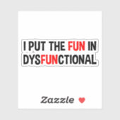 Ich habe den Spaß verspielt Aufkleber (Blatt)