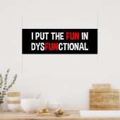 Ich habe den Spaß verspielt Poster (Küche)