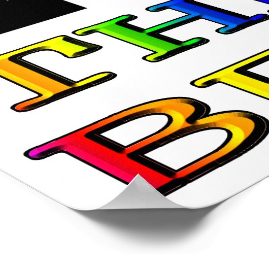 Ich habe den Strand gehört Poster (Ecke)