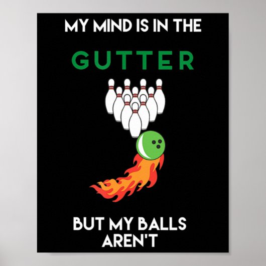 Ich habe den Verstand, dass der Bowling im totalen Poster (Vorne)