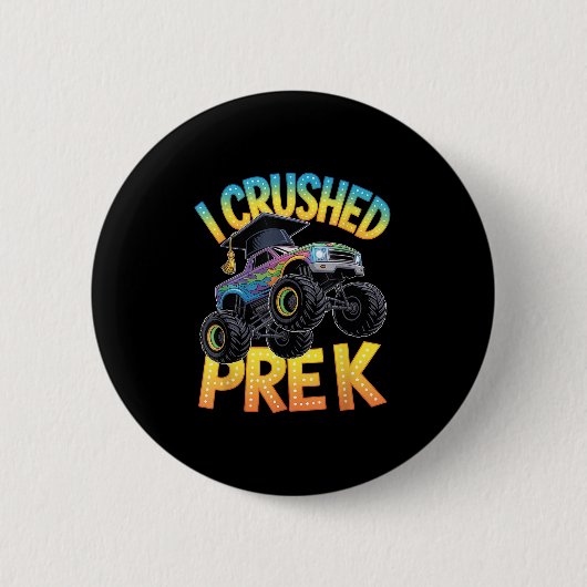 Ich habe den Vorschul-LKW-Abschluss Vorschulkinder Button (Vorderseite)