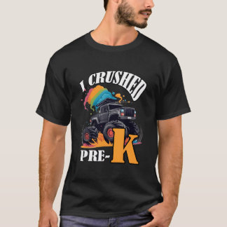 Ich habe den Vorschul-LKW-Abschluss zermalmt Regen T-Shirt