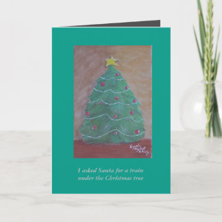 Ich habe den Weihnachtsmann für eine Weihnachtskar Feiertagskarte