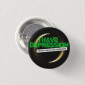 Ich habe DEPRESSION_ Advocate_ Shooting Stars Button (Vorne & Hinten)