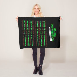 Ich habe Depression _Das Gesicht der Depression än Fleecedecke