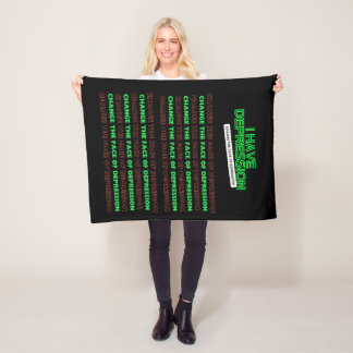 Ich habe Depression _Das Gesicht der Depression än Fleecedecke