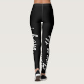 Ich habe Depression_Das Gesicht der Depression änd Leggings (Rückseite)