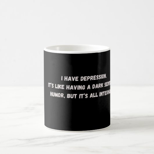 Ich habe Depression_internaldarkhumor Kaffeetasse (Mittel)