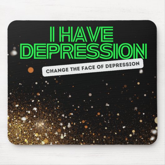 Ich habe Depression Mousepad (Vorne)