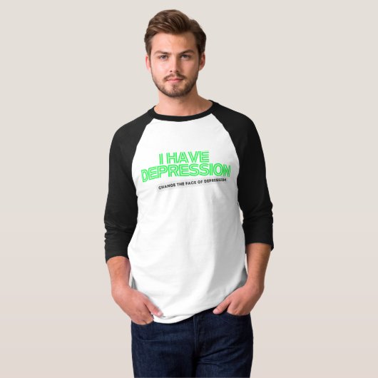 Ich habe Depression_ Neon CTFOD T-Shirt (Vorne ganz)