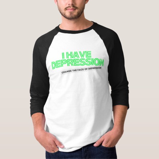 Ich habe Depression_ Neon CTFOD T-Shirt (Vorderseite)