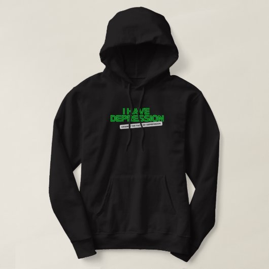 Ich habe Depression _ QR CTFOD Hoodie  (Design vorne)