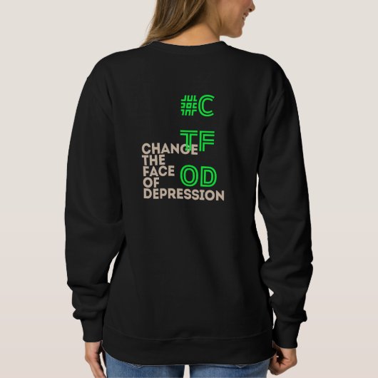 Ich habe Depression _ SP_Neon Green Sweatshirt (Rückseite)