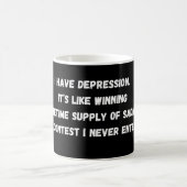Ich habe Depressionen_ gewinnen Kaffeetasse (Mittel)
