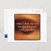 Ich habe dich allein Verlassen Postkarte (Vorne/Hinten)