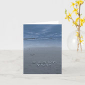 Ich habe dich am Strand Liebe Karte (Gelbe Blume)