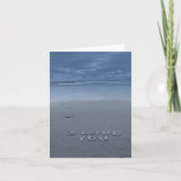 Ich habe dich am Strand Liebe