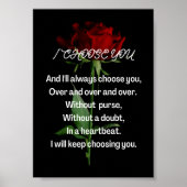 Ich habe dich ausgewählt poster (Vorne)