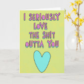 Ich habe dich ernsthaft Liebe, Liebe-Geständnisse Karte (Gelbe Blume)