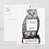 Ich habe dich für immer Liebe Postkarte (Vorne/Hinten)