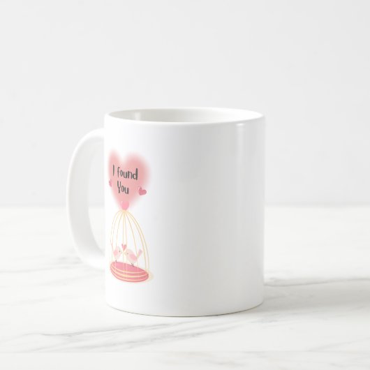 Ich habe dich gefunden kaffeetasse (Vorderseite Links)