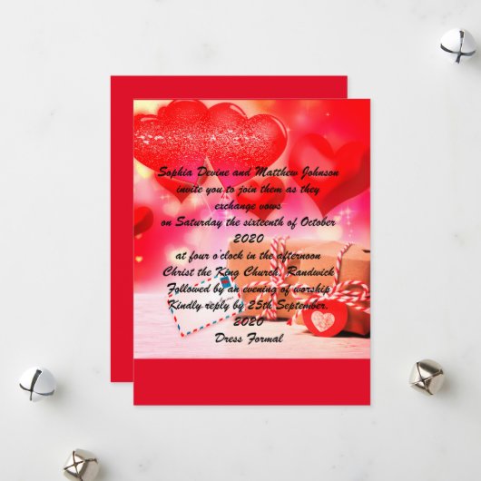 Ich habe dich gehört feiertagskarte (Vorderseite/Rückseite Beispiel)