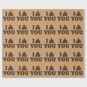 Ich habe dich gekackt geschenkpapier (Flach)