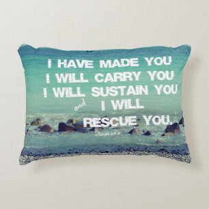 Ich habe dich gemacht; ich werde dich Bibelverse t Zierkissen