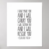 Ich habe dich gemacht und ich werde dich tragen, I Poster (Vorne)