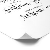 Ich habe dich gemacht und ich werde dich tragen, I Poster (Ecke)