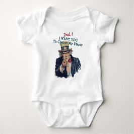 Ich habe dich Gewollt | Niedlich Funny Uncle Sam R Baby Strampler