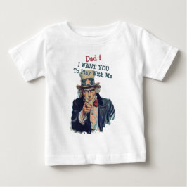 Ich habe dich Gewollt | Niedlich Funny Uncle Sam R Baby T-shirt