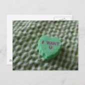 Ich habe dich Gewollt Postkarte (Vorne/Hinten)