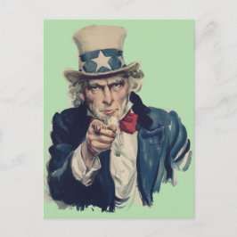 Ich habe dich Gewollt | Uncle Sam Recruitment Post Postkarte