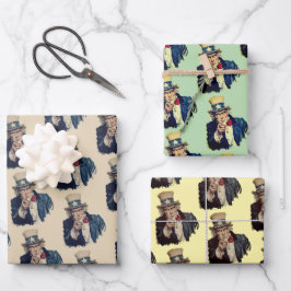 Ich habe dich Gewollt | Uncle Sam Vintag Retro Bea Geschenkpapier Set