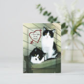 Ich habe dich im Herzen Postkarte (Stehend Vorderseite)