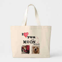 Ich habe dich in die Mondtote-Tasche Liebe
