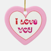 Ich habe dich Liebe. Heiraten Sie mich? Keramikornament (Hinten)