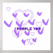 Ich habe dich Lila Poster (Vorne)