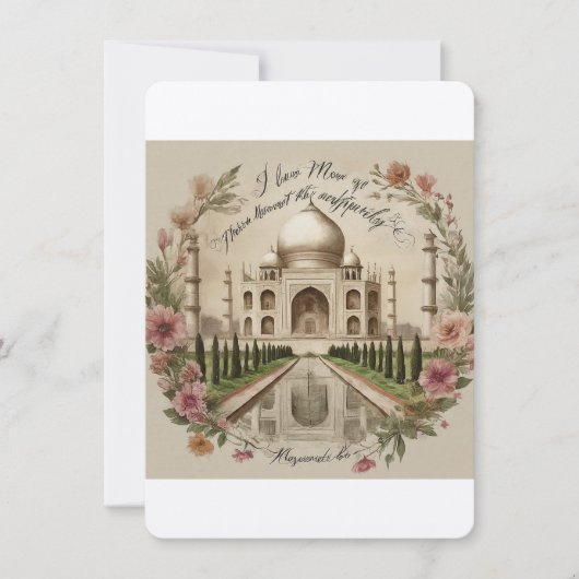 Ich habe dich mehr als alles andere Liebe Einladung (Vorderseite)