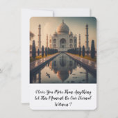 Ich habe dich mehr als alles andere Liebe Einladung (Rückseite)