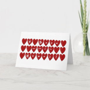 Ich habe dich mit ganzem Herzen Liebe Karte