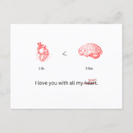 Ich habe dich mit meinem Hypothalamus Liebe Postkarte